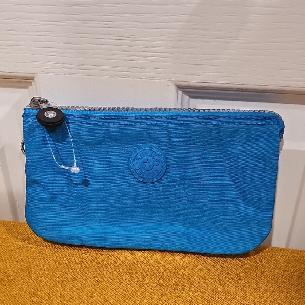 Kipling Creativity L Large Accessory Pouch Polyamide In Deep Sky EUC
